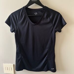 Champion C9 Black V-Neck Workout Top